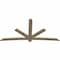 Ekena Millwork Alberta Rough Sawn Timber Gable Bracket, Douglas Fir, 108"W x 54"H x 2"D x 6"F, 12/12 Pitch GBW108X54X0206ALB00RDF - alternate 2